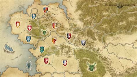 warhammer empire map|Your First Look at the Map of Bretonnia .